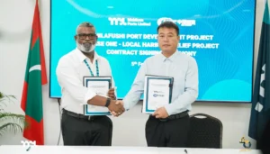 ތިލަފުށީ ވިޔަފާރި ބަނދަރު ތަރައްގީކުރުމުގެ ފުރަތަމަ ފިޔަވަހީގެ މަސައްކަތް ޗައިނާގެ ކުންފުންޏަކާ ހަވާލުކޮށްފި