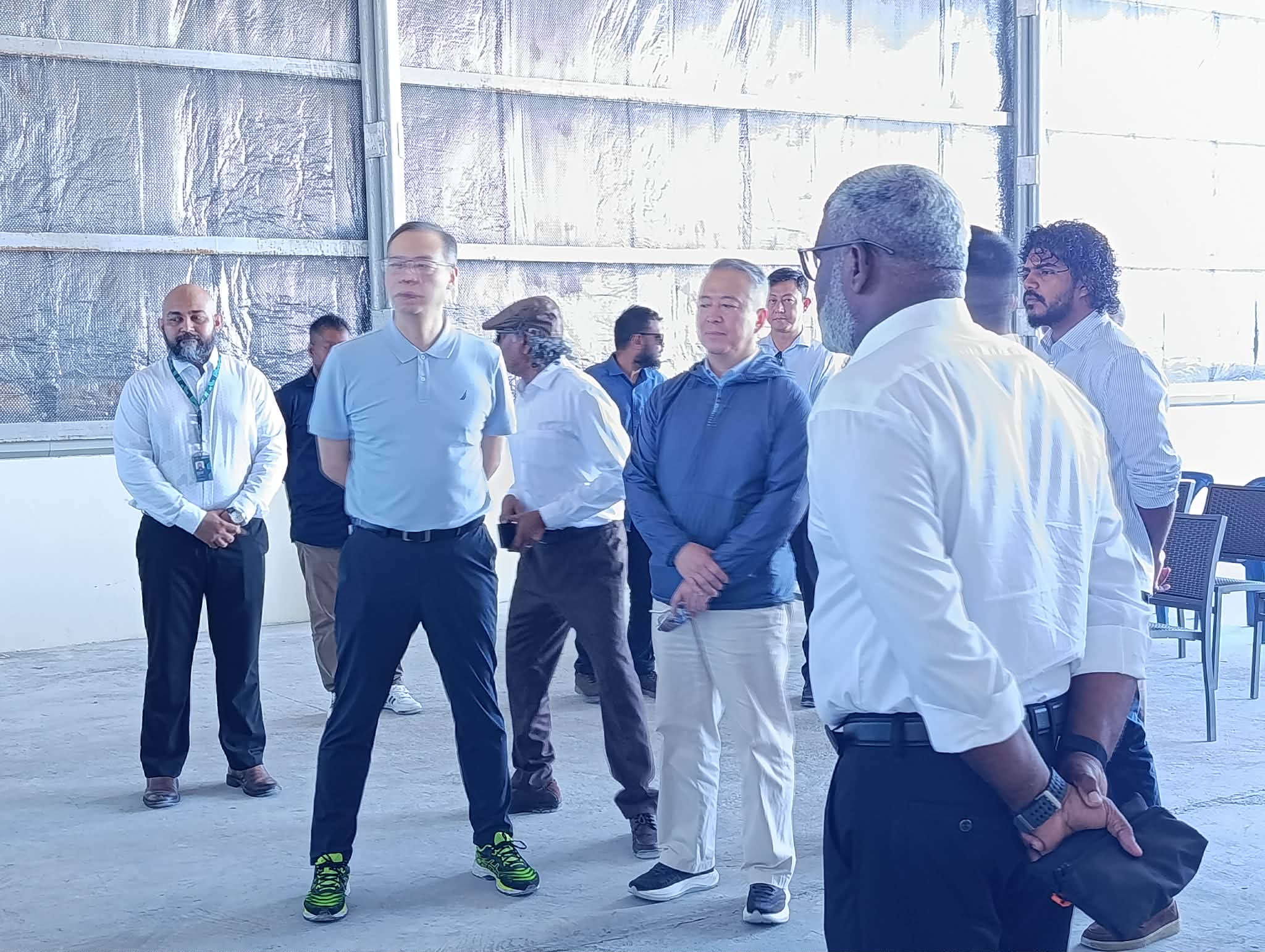 އައްޑޫގައި ގާއިމުކުރާ ފިޝް ހަބުގެ މަސައްކަތަށް ޗައިނާ ސަފީރު އެ ސިޓީއަށް ވަޑައިގެންފި