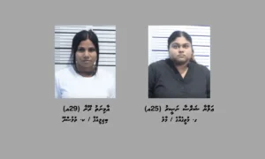 ވައިގެމަގުން ރާއްޖެއަށް 1 ކިލޯގެ މަސްތުވާތަކެތި އެތެރެކުރި މައްސަލައެއްގައި ދެ އަންހެނަކު ހައްޔަރުކޮށްފި