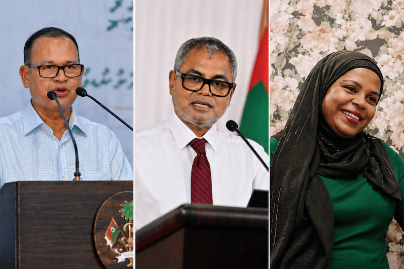 ފޮރިން މިނިސްޓްރީގެ އެމްބެސެޑާ އެޓް ލާޖުގެ މަޤާމަށް އާދަމް ޝަރީފް، ތޯރިޤު އަދި ދިޔާނާ އައްޔަންކުރައްވައިފި