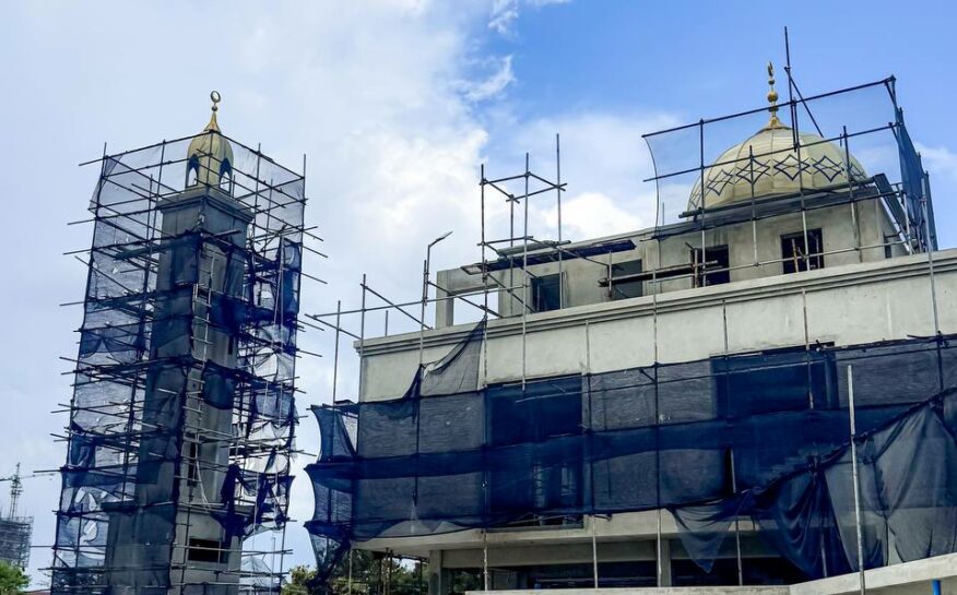 ވިނަރެސް ފްލެޓް ސަރަހައްދުގައި ބިނާކުރާ މިސްކިތުގެ 60 އިންސައްތަ މަސައްކަތް ނިމިއްޖެ