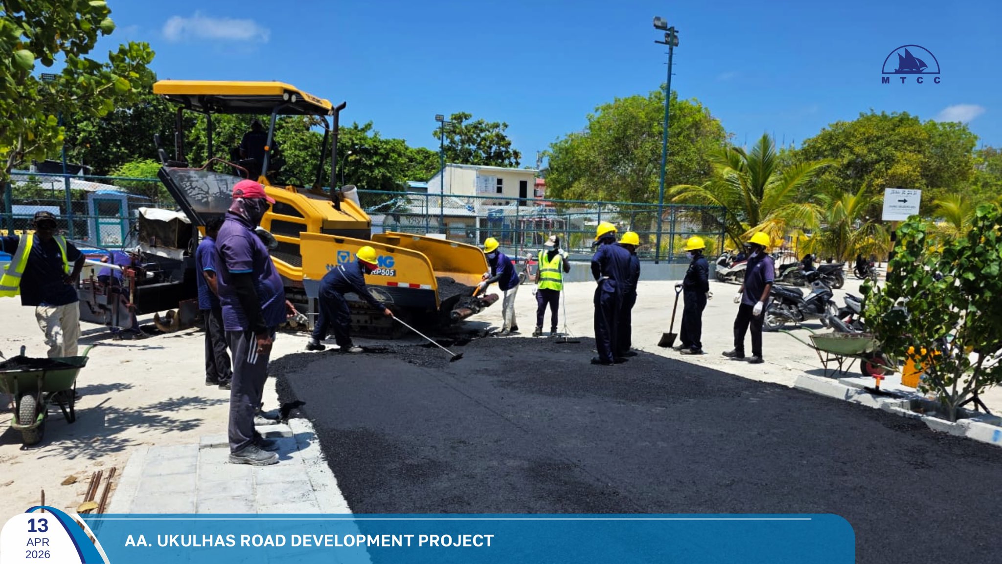 އއ. އުކުޅަހުގެ މަގުތަކުގައި ތާރު އެޅުމުގެ މަސައްކަތް ބާރު ސްޕީޑުގައި: 74 އިންސައްތަ މަސައްކަތް ނިމިއްޖެ