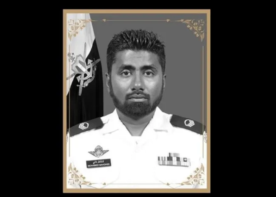 ރެސްކިއު އޮޕަރޭޝަނުގައި ނިޔާވި ސިފައިންގެ ޑައިވަރު މަހުދީގެ ޖަނާޒާ ސިފައިންގެ ރަސްމީ އިއްޒަތުގައި މިރޭ
