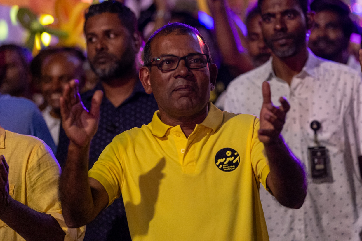 އެމްޑީޕީގެ އައު ޗެއާޕާސަނަކަށް ބޮޑު ތަފާތަކުން ރައީސް ނަޝީދު އިންތިޚާބުވެވަޑައިގެންފި