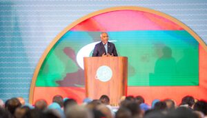 ސަރުކާރާއި ޕީއެންސީގެ މައިގަނޑު އަސާސަކީ ހަމަޖެހުމާއި ތަރައްގީއާއި ރައްކާތެރިކަން: ރައީސް