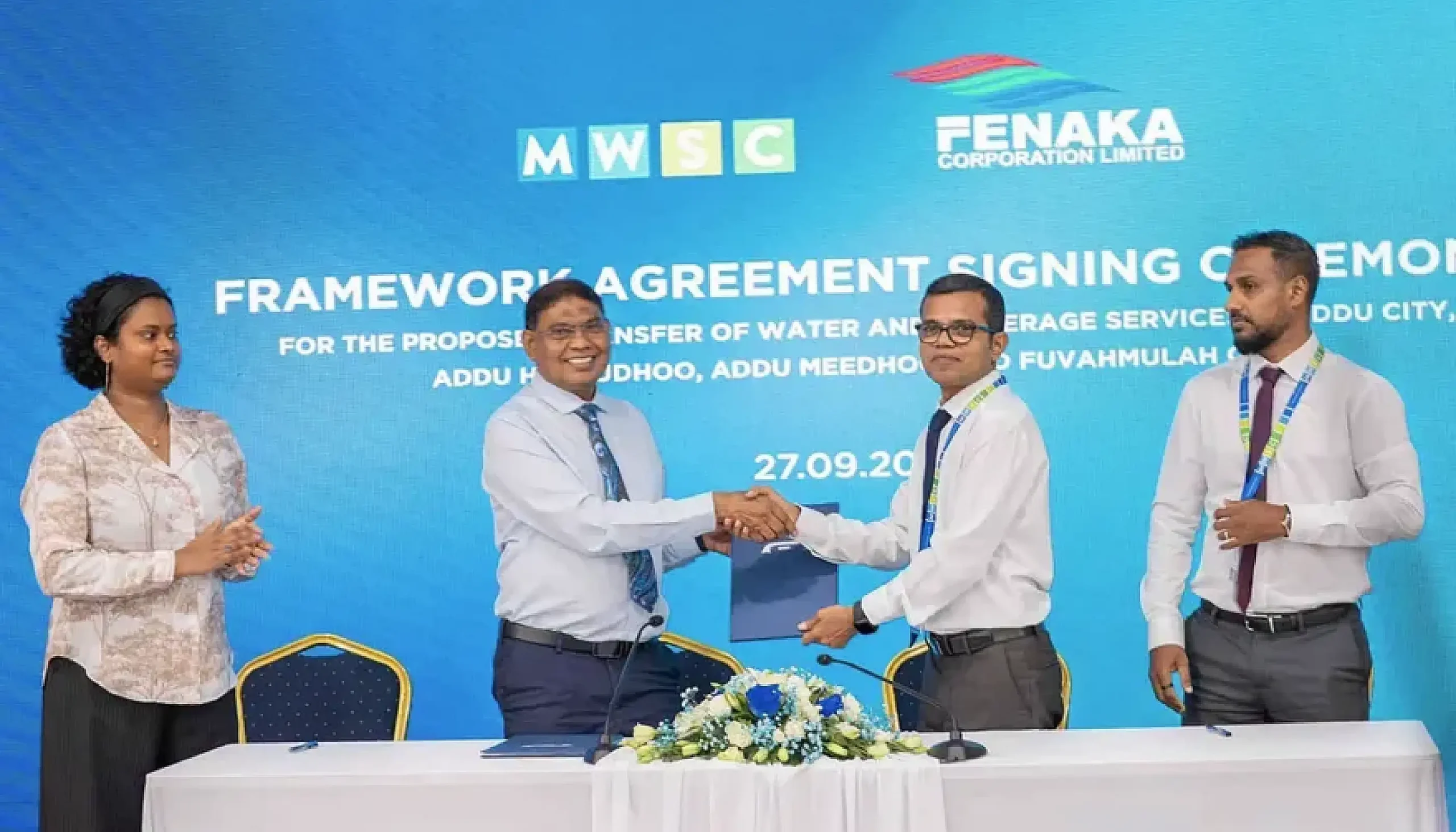 އައްޑޫއާއި ފުވައްމުލަކުގެ ފެނާއި ނަރުދަމާގެ ޚިދުމަތް އެމްޑަބްލިއުއެސްސީއަށް
