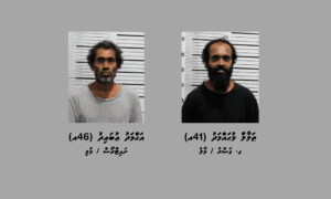 ގަލޮޅު އެޕާޓްމަންޓެއްގައި ތޫނު ހަތިޔާރުން ބިރު ދައްކައި ފައިސާ ފޭރުނު ދެމީހަކު ބަންދު ކޮށްފި