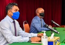 27 ސެޕްޓެމްބަރ 2020، ރައީސުލްޖުމްހޫރިއްޔާގެ ނައިބު، ރާއްޖޭގެ ދީނީ ޢިލްމުވެރިންނާ މަޝްވަރާކުރެއްވުން- ފޮޓޯ: ރައީސް އޮފީސް