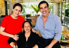 Akshay with mom