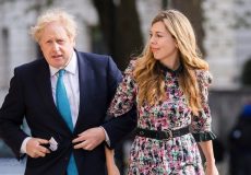 Boris Johnson and fiancee Carrie Symonds