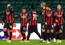 Celtic v AC Milan - UEFA Europa League - Group H - Celtic Park AC Milan s Brahim Diaz (second left) celebrates scoring