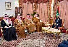 Muizzu with Saudi deligates