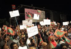 Political protest maldives