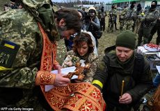 Ukrain soldiers getting married