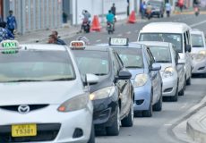 taxi drivers protest